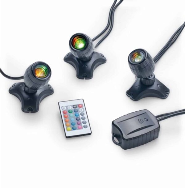 Vijververlichting RGBW 3 vijverlampen Vijververlichting RGBW 3 vijverlampen