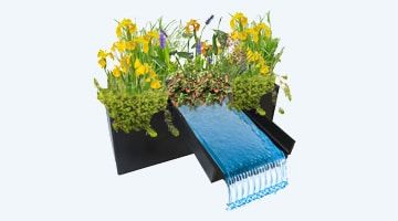 plantenfilter-waterval Plantenfilter met waterval