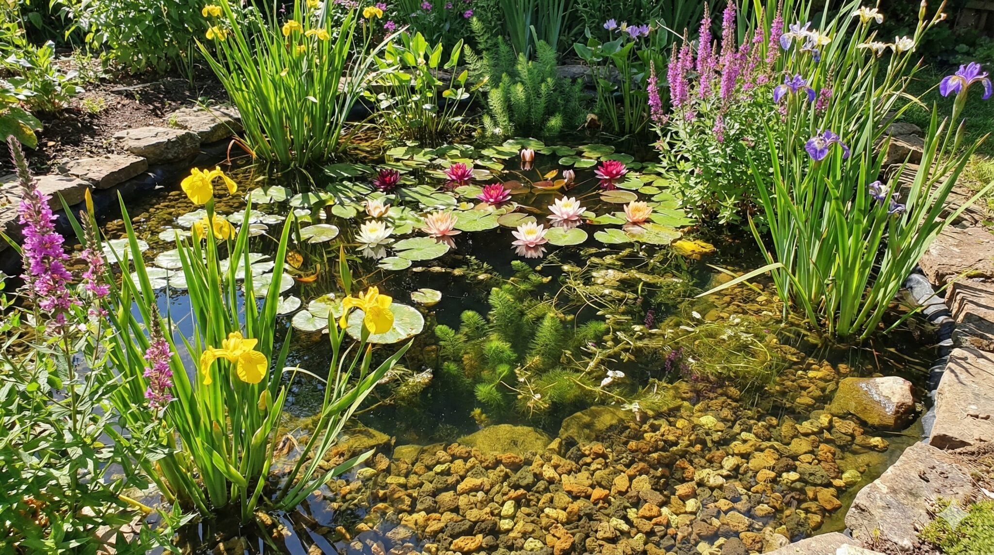 Natuurlijke plantenvijver